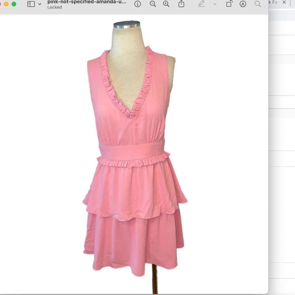 Pink Amanda Uprichard dress